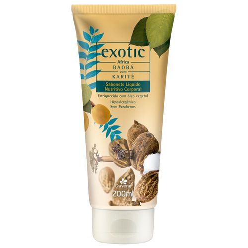 Sabonete Liquido Corporal Exotic África 200ml