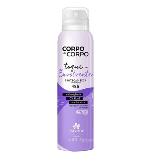 Desodorante Antiperspirante Aerossol Corpo a Corpo Envolvente 150ml