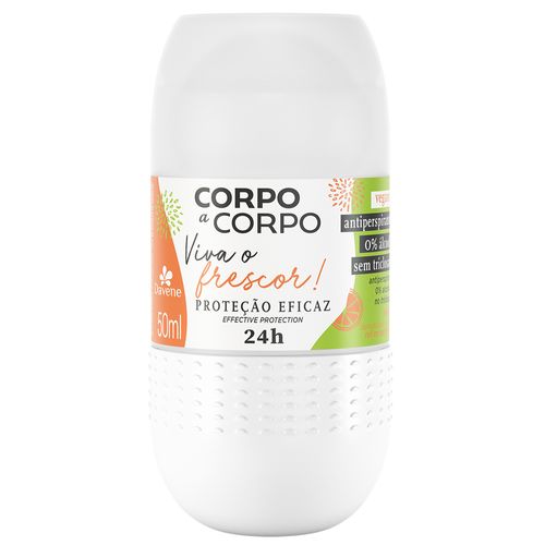 Desodorante Antiperspirante Roll On o Corpo a Corpo Viva Frescor 50ml