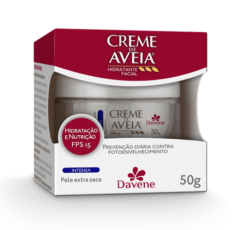 Hidratante Facial com FPS 15 Intensa Creme de Aveia 50g