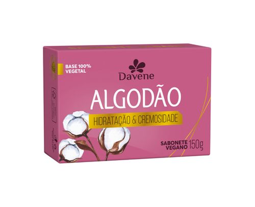 Sabonete Vegetal em Barra Hidratante Ingredientes Algodão 150g