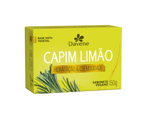 Sabonete Vegetal em Barra Hidratante Ingredientes Capim Limão 150g