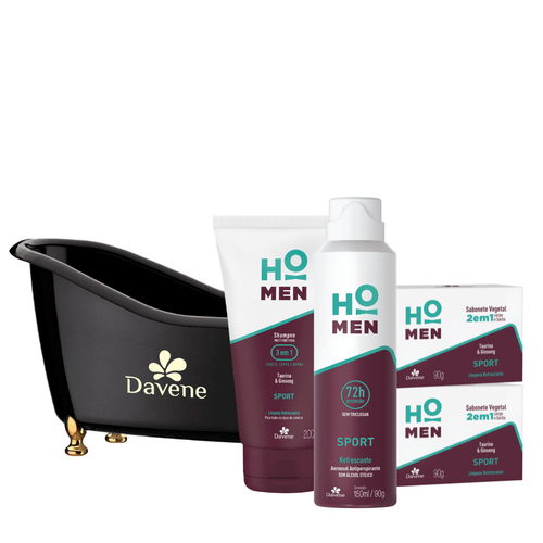 Kit Ho Men Sport 4 Produtos Pais - Davene