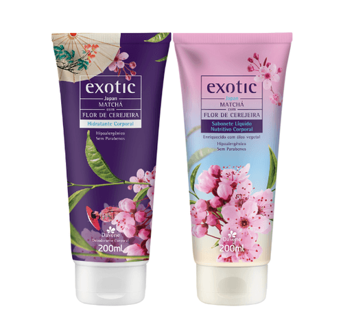 Kit Exotic Japan Hidratante Corporal + Sabonete Líquido 200 ML
