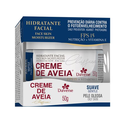 Creme Hidratante Facial de Aveia Suave 50g