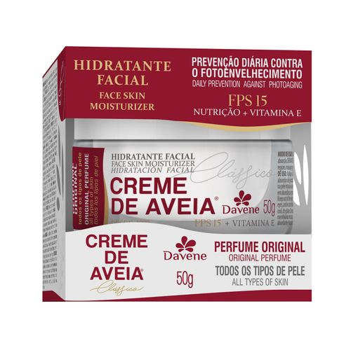 Creme Hidratante Facial de Aveia Clássico 50g