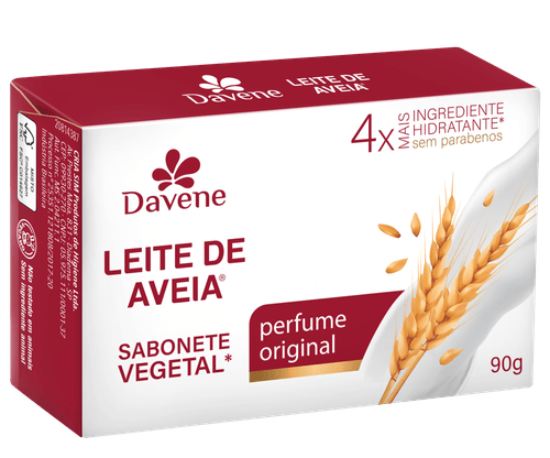 Sabonete Vegetal em Barra Leite de Aveia Perfume Original 90g