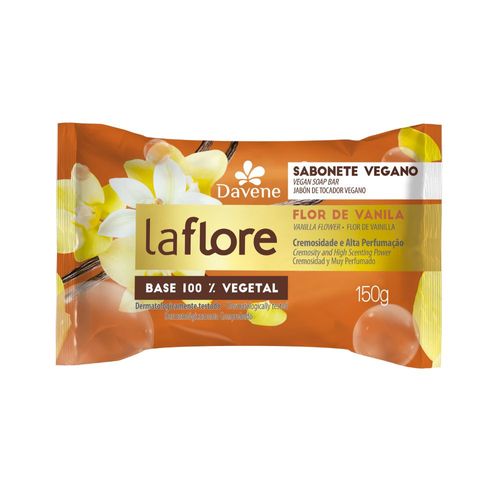 Sabonete Barra Vegetal Vanila  La Flore 150g- Davene