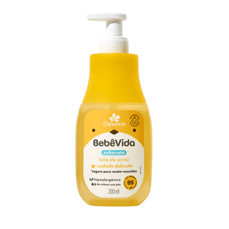 Sabonete-Liquido-Bebe-Vida-Leite-de-Arroz-200ml---Davene