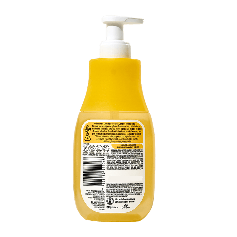 Sabonete-Liquido-Bebe-Vida-Leite-de-Arroz-200ml---Davene