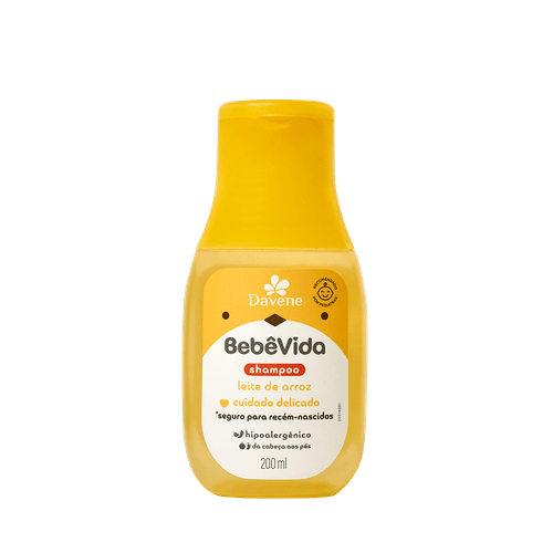 Shampoo Bebê Vida Leite de Arroz 200ml