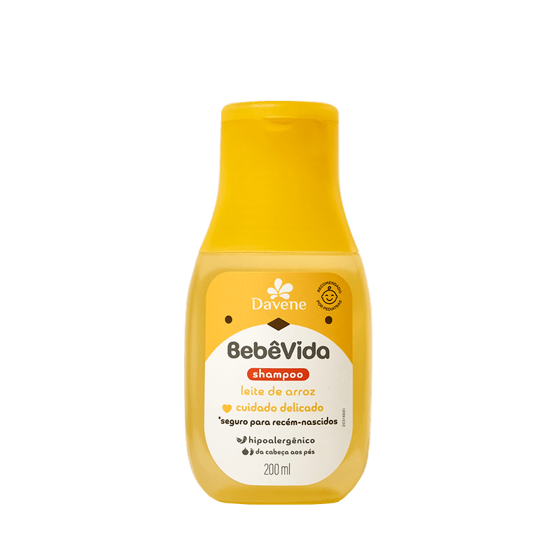 Shampoo-Bebe-Vida-Leite-de-Arroz-200ml---Davene