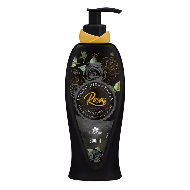 Locao-Hidratante-Rosas-Negras-300ml---Davene