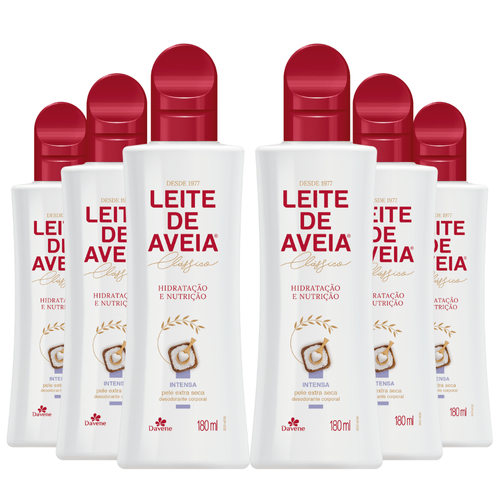 Combo 6 Un - Hidratante Corporal Leite de Aveia Intensa 180ml