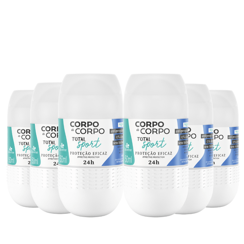 Combo 6 Un - Desodorante Antiperspirante Roll On  Sport 50ml