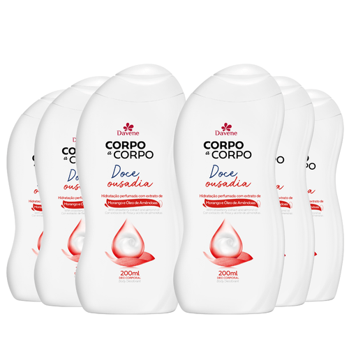 Combo 10018 (6 x Loção Hidratante Corporal Corpo a Corpo Doce Ousadia 200ml)