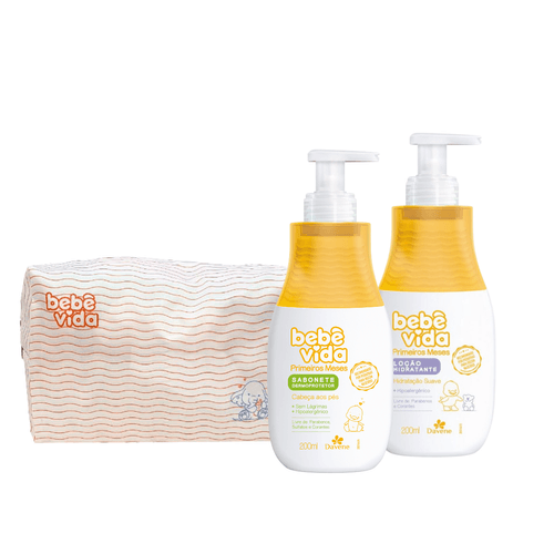 Kit Especial Bebê Vida Primeiros Meses - Leite Hidratante + Sabonete Líquido