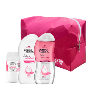 Kit Óleo Bifásico + Hidratante + Desodorante Roll On + Necessarie