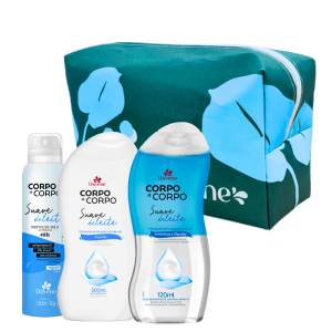Kit Corpo a Corpo Suave: Óleo Bifásico + Hidratante + Desodorante + Necessarie