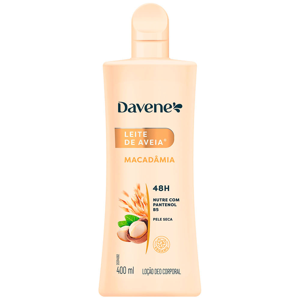 Hidratante Corporal Leite de Aveia Macadâmia 400ml Davene