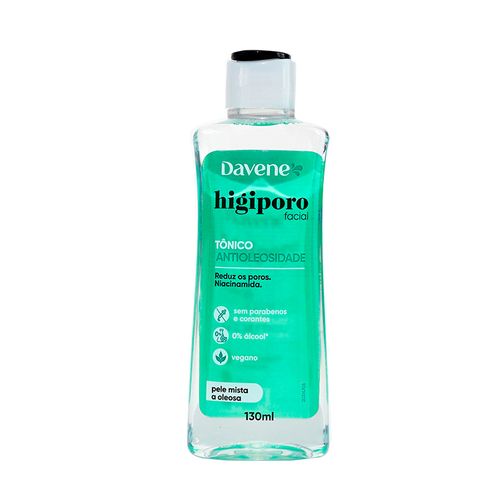 Tonico Higiporo Pele Mista e Oleosa 130ML - Davene