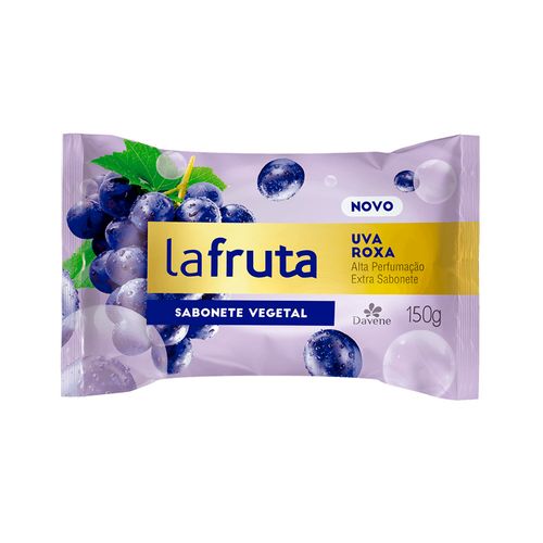 Sabonete em Barra Vegetal La Fruta Uva Roxa 150g