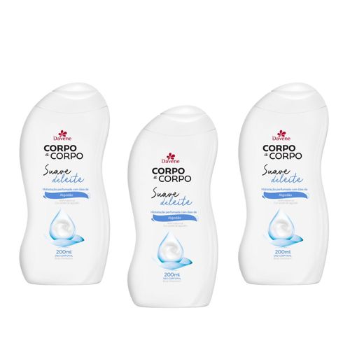 kit 3 Un Semana do Amigo - Hidratante Corporal Suave 200ml