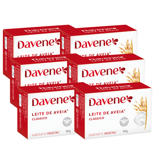 Combo 10001 (6 x Sabonete em Barra Leite de Aveia 90g)