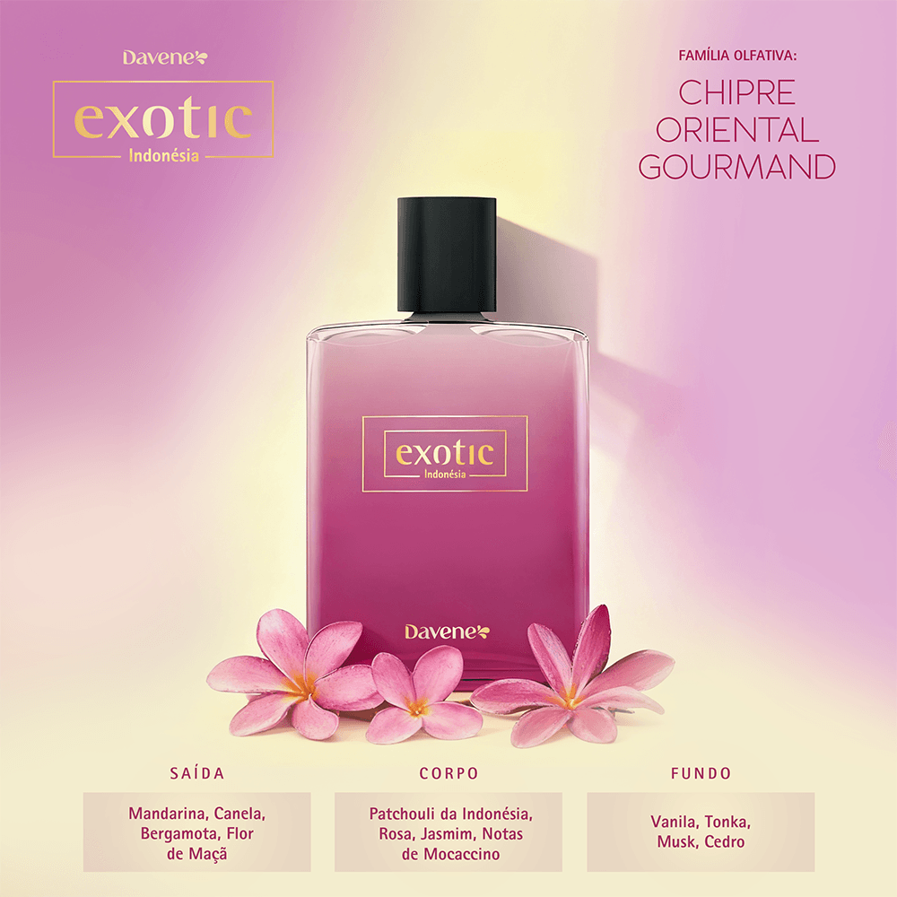 Colônia Indonesia 95ml Exotic - Davene | Davene