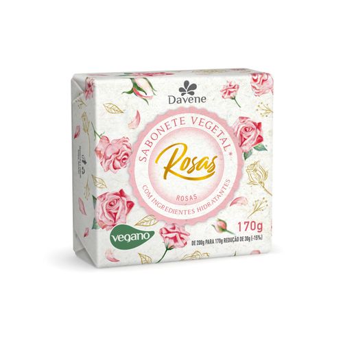 Sabonete Vegetal em Barra Rosas 170g