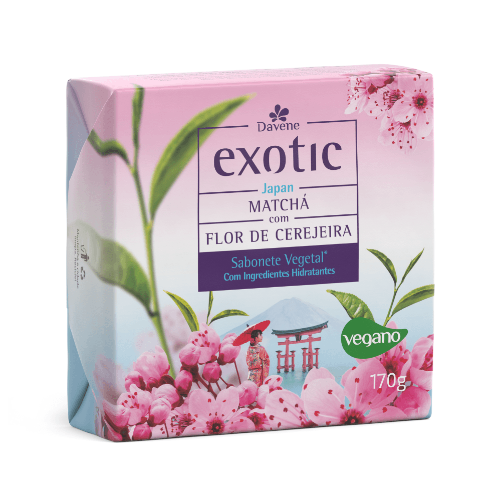 Sabonete Vegetal Hidratante Japan Exotic 170g - Davene
