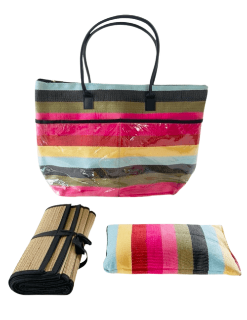 Kit Bolsa Praia Esteira + Travesseiro