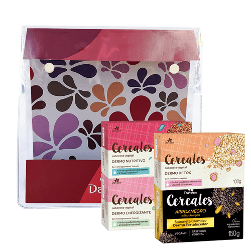 Kit 4 Sabonetes Vegetais Cereales com Necessaire