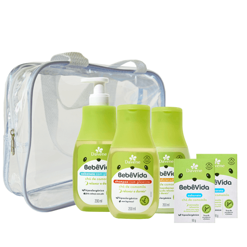 Kit Bebê Vida Chá de Camomila Davene (5 Produtos)