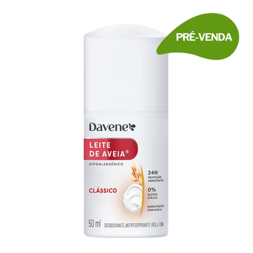 Desodorante Antiperspirante Roll-on Leite de Aveia Clássico 50ml - Davene