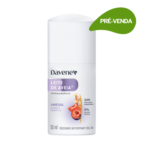 Desodorante Antiperspirante Roll-on Leite de Aveia Ameixa 50ml - Davene