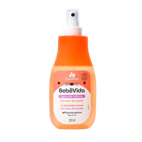 Água de Colônia  Bebê Vida Extrato de Aveia 200ml - Davene
