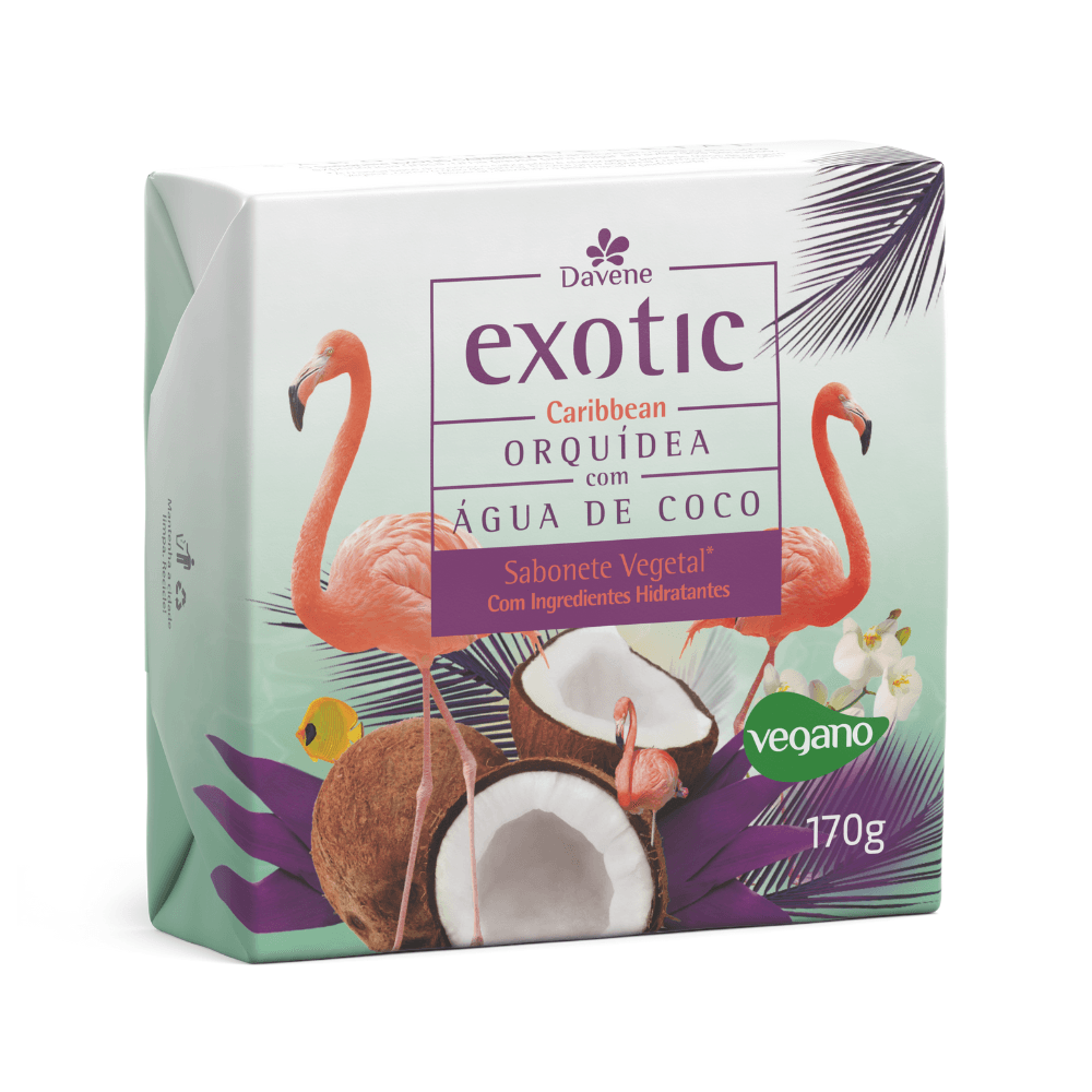 Sabonete Vegetal Hidratante Caribbean Exotic 170g - Davene