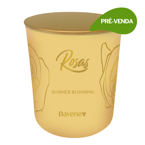 Vela Aromática Rosas Summer Blooming 220ml - Davene