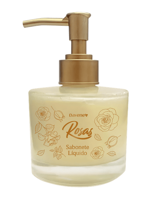 Sabonete Líquido Rosas Amarelas Summer Blooming 190ml - Davene