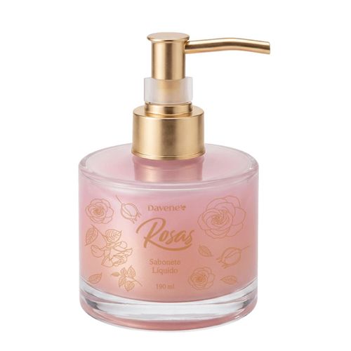 Sabonete Líquido Rosas Rosa Bouquet Essence 190ml - Davene