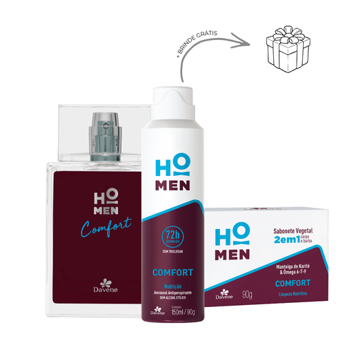 Kit Presente Dia dos Namorados Ho Men Comfort (3 produtos) Davene