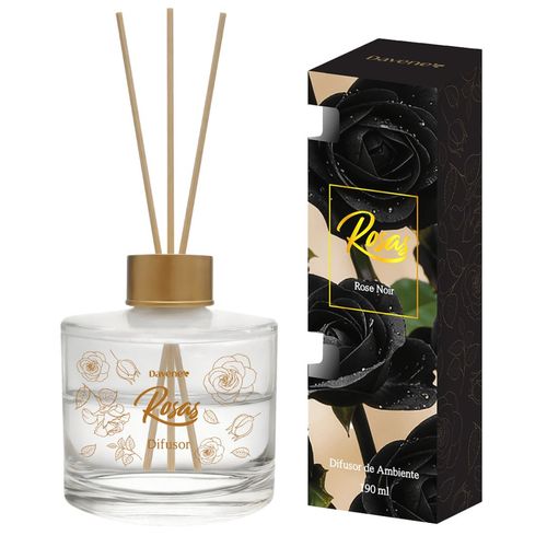 Difusor de Ambiente Rosas Rose Noir 190ml - Davene