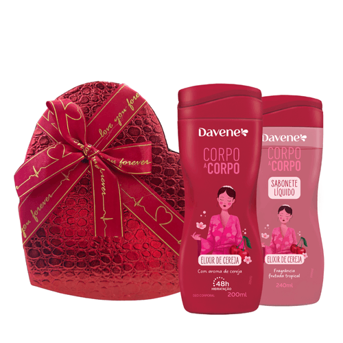 Kit Presente Dia dos Namorados Corpo a Corpo Elixir de Cereja (2 Produtos) Davene