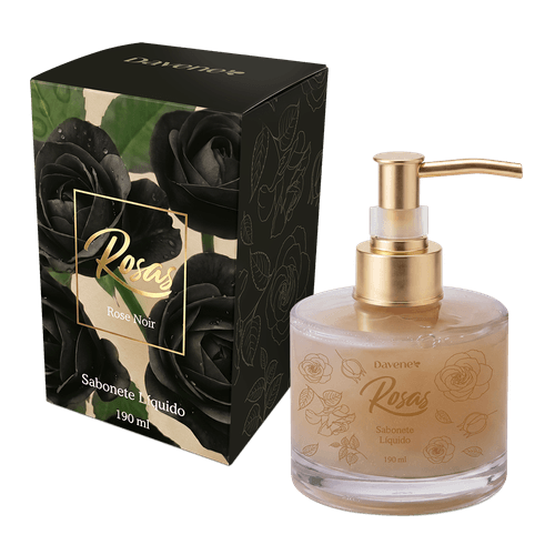 Sabonete Líquido Rosas Negras Rose Noir 190ml - Davene