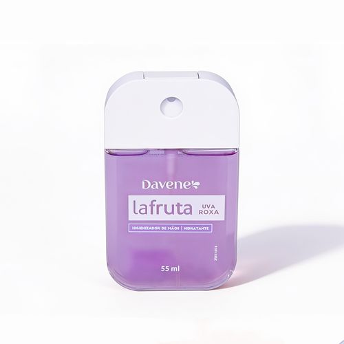 Higienizador de Mãos Spray La Fruta Uva Roxa 55ml - Davene