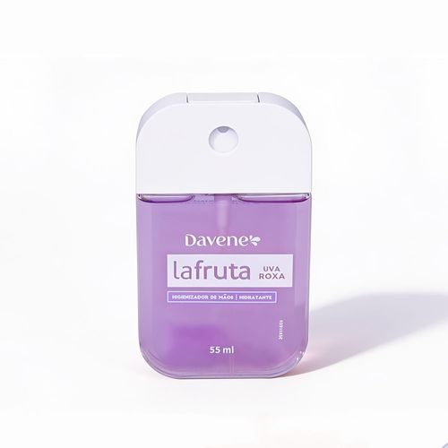 Higienizador de Mãos Spray La Fruta Uva Roxa 55ml - Davene
