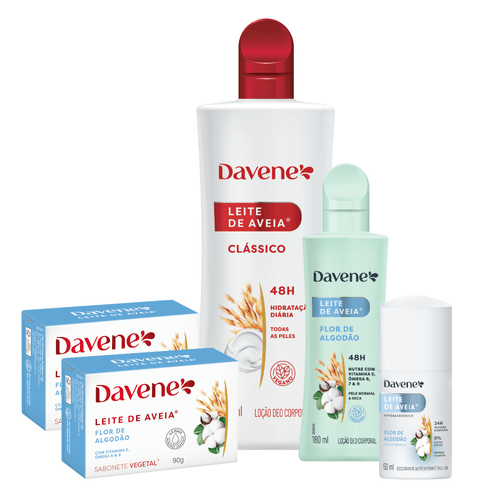 Kit Leite de Aveia Flor de Algodão (5 produtos)