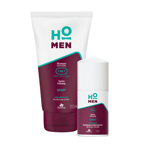 Kit Ho Men Sport Shampoo + Roll Davene