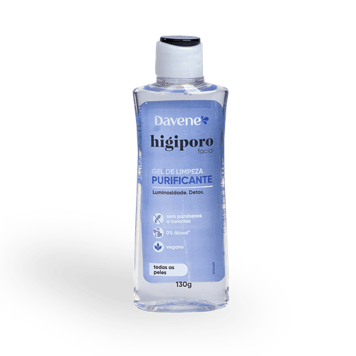 Gel de Limpeza Todos os Tipos de Pele Higiporo 130ml – Davene